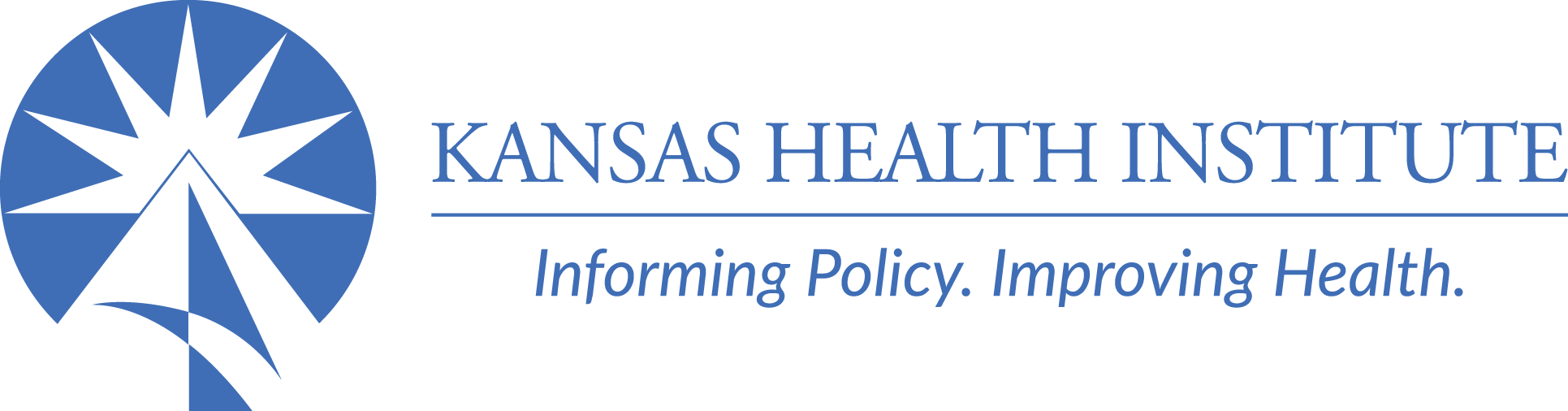 The Kansas Health Institute logo with the tagline: Informing Policy. Improving Health.